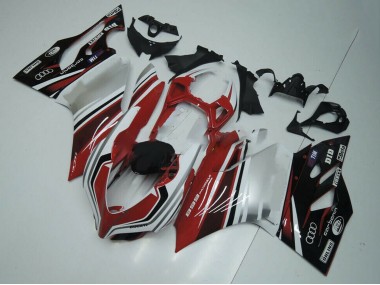 Carenados Moto Ducati Panigale 899 2011-2014 - Blanco Rojo Negro Brillante