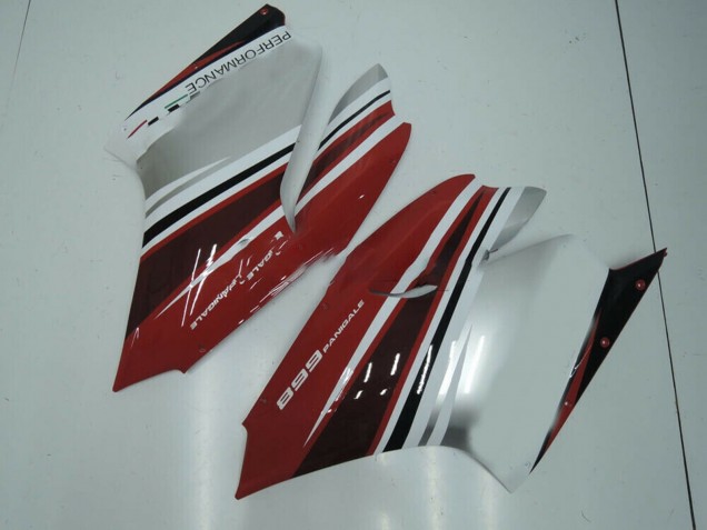 Carenados Moto Ducati Panigale 899 2011-2014 - Blanco Rojo Negro Brillante