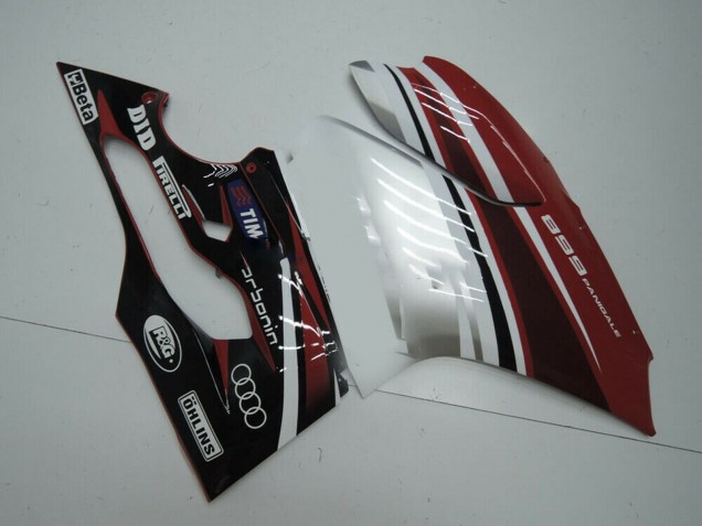 Carenados Moto Ducati Panigale 899 2011-2014 - Blanco Rojo Negro Brillante