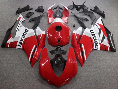 Carenados Moto Ducati 959 2015-2020 - Blanco Rojo Negro Brillante