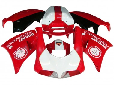 Carenado Moto Ducati 959/1299 2015-2020 - Blanco Rojo Negro Brillante Performance