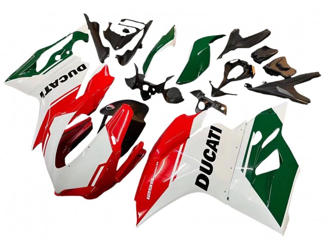 Carenado Moto Ducati 1299 2015-2020 - Blanco Rojo Verde Negro Mate