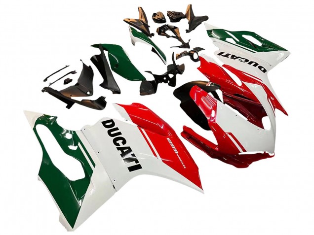 Carenado Moto Ducati 1299 2015-2020 - Blanco Rojo Verde Negro Mate