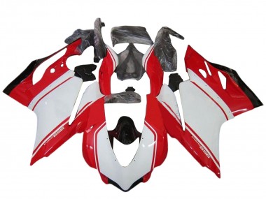 Kits Carenados Moto Ducati 959 2015-2020 - Blanco Rojo Negro Brillante