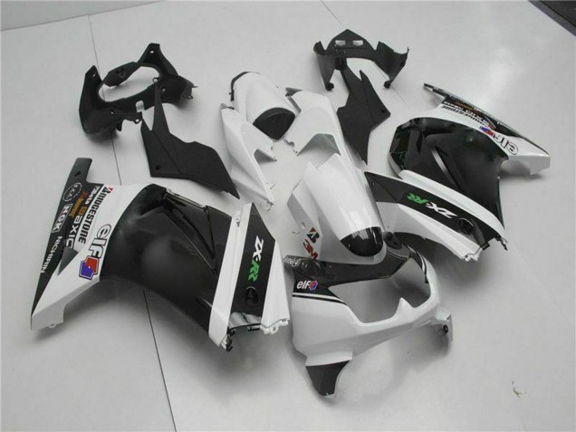 Carenado Moto Kawasaki EX250 2008-2012 - Blanco Negro Verde