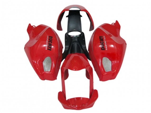 Carenados Moto Ducati Monster 696 796 1100 1100S 2008-2012 - Rojo