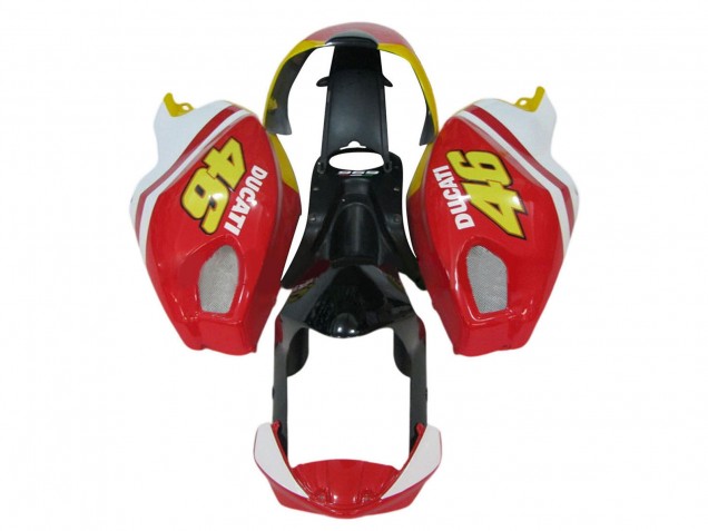 Carenado Moto Ducati Monster 696 796 1100 1100S 2008-2012 - Blanco Rojo Negro Brillante Amarillo 46
