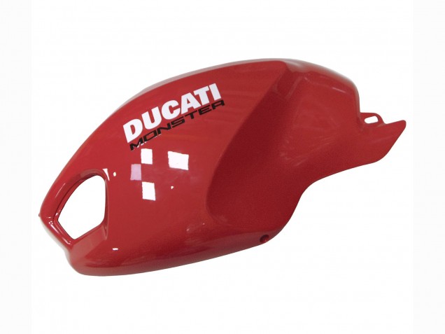 Carenado Moto Ducati Monster 696 796 1100 1100S 2008-2012 - Rojo Blanco