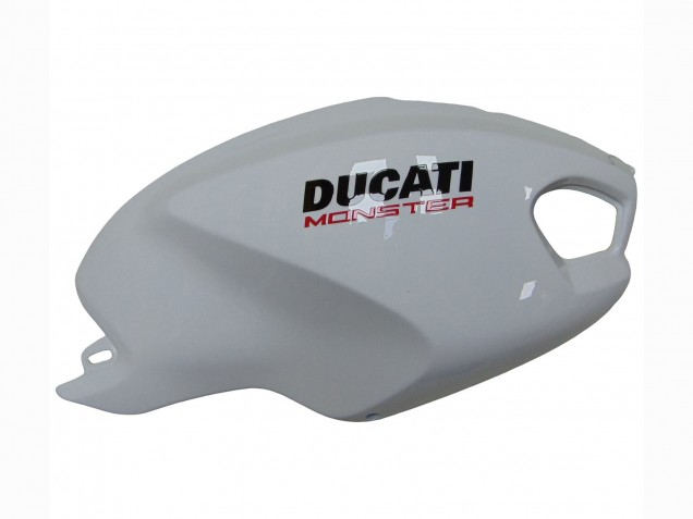 Carenado Moto Ducati Monster 696 796 1100 1100S 2008-2012 - Blanco Rojo Negro Brillante