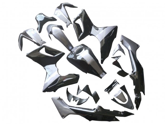 Carenado Moto Honda CBR125R 2002-2006 - Plata Negro Brillante