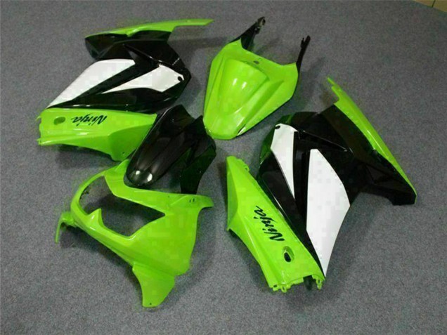 Carenado Moto Kawasaki EX250 2008-2012 - Verde Blanco Negro