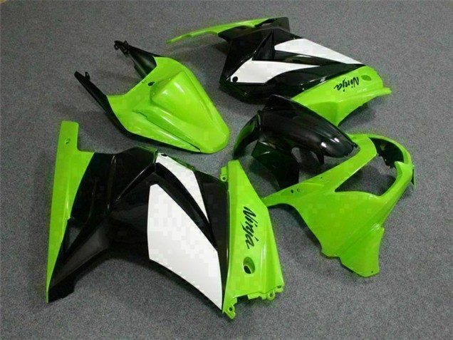 Carenado Moto Kawasaki EX250 2008-2012 - Verde Blanco Negro