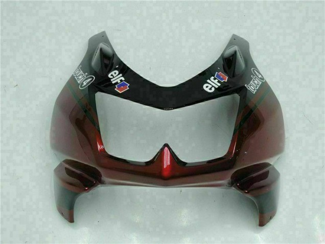 Carenado Moto Kawasaki EX250 2008-2012 - Negro Brillante Rojo Granate