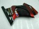 Carenado Moto Kawasaki EX250 2008-2012 - Negro Brillante Rojo Granate