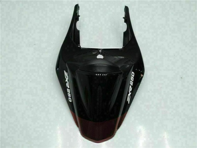 Carenado Moto Kawasaki EX250 2008-2012 - Negro Brillante Rojo Granate