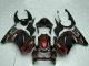 Carenado Moto Kawasaki EX250 2008-2012 - Negro Brillante Rojo Granate