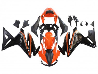 Carenado Moto Honda CBR500R 2016-2018 - Naranja Negro Brillante Negro Mate