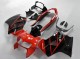 Carenado Moto Honda VFR 800 1998-2001 - Rojo Negro Brillante Raya