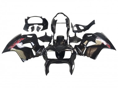 Carenado Moto Honda VFR 800 1998-2001 - Negro Brillante Rojo Calcomanía