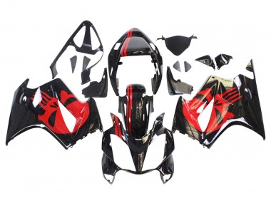 Carenado Moto Honda VFR 800 2002-2013 - Negro Brillante Rojo