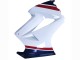 Carenado Moto Honda VFR 800 2002-2013 - Blanco Rojo Azul Oscuro