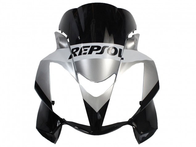 Carenado Moto Honda VFR 800 2002-2013 - Plata Negro Brillante Repsol