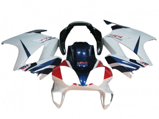 Carenado Moto Honda VFR 800 2002-2013 - Blanco Rojo Azul Oscuro HRC