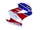 Carenado Moto Honda VFR 800 2002-2013 - Blanco Rojo Azul Motul