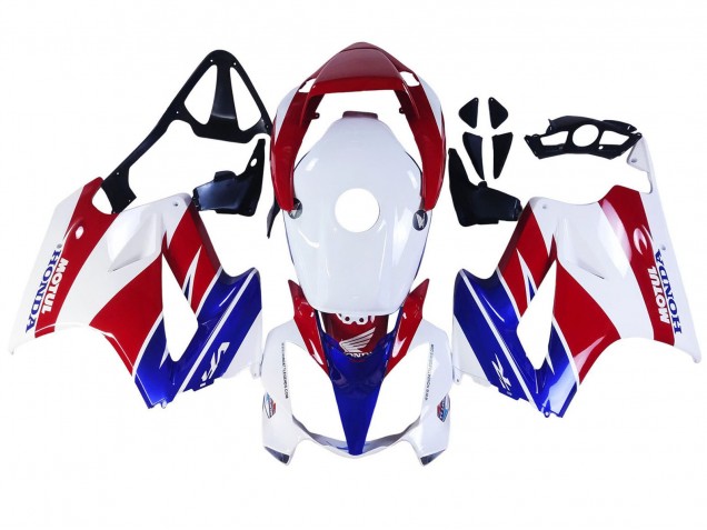 Carenado Moto Honda VFR 800 2002-2013 - Blanco Rojo Azul Motul