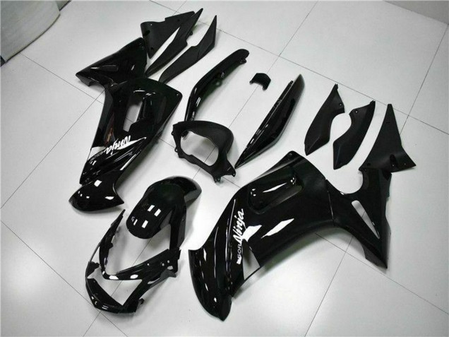 Carenado Moto Kawasaki EX650 2006-2008 - Negro Brillante Blanco