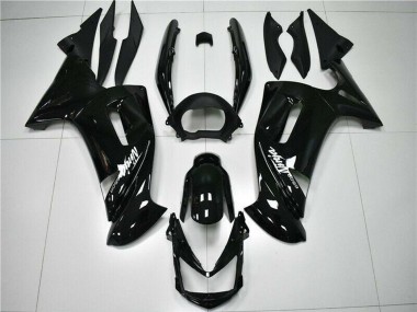 Carenado Moto Kawasaki EX650 2006-2008 - Negro Brillante Blanco