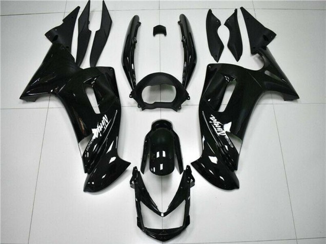 Carenado Moto Kawasaki EX650 2006-2008 - Negro Brillante Blanco