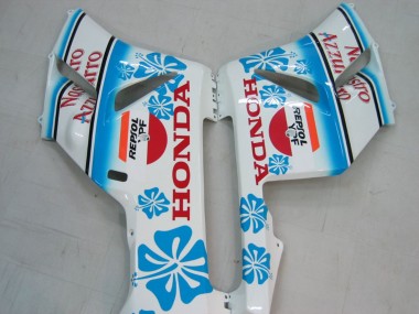 Carenado Moto Honda CBR1000RR 2004-2005 - Blanco Azul Nieve Nastro Azzurro 46