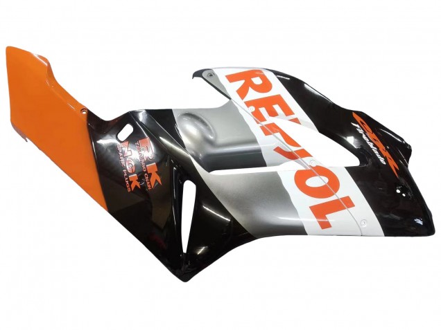 Carenado Moto Honda CBR1000RR 2004-2005 - Naranja Plata Negro Brillante Repsol
