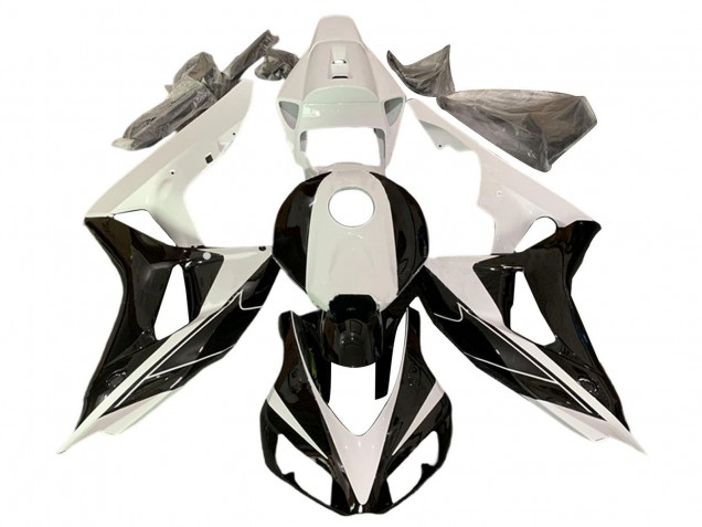 Carenado Moto Honda CBR1000RR 2006-2007 - Blanco Perla Negro Brillante