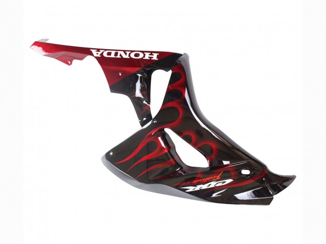 Carenados Moto Honda CBR1000RR 2006-2007 - Negro Brillante Rojo Llama