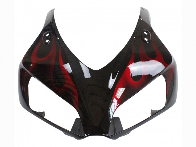 Carenados Moto Honda CBR1000RR 2006-2007 - Negro Brillante Rojo Llama
