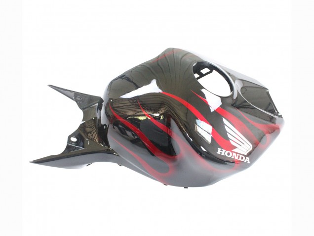 Carenados Moto Honda CBR1000RR 2006-2007 - Negro Brillante Rojo Llama
