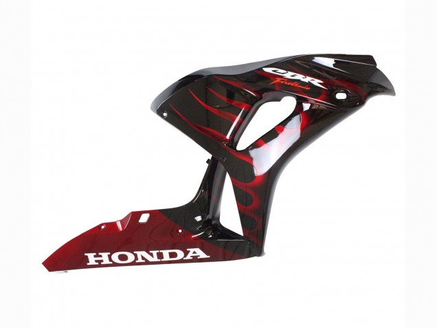 Carenados Moto Honda CBR1000RR 2006-2007 - Negro Brillante Rojo Llama