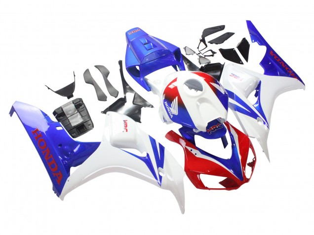 Carenados Moto Honda CBR1000RR 2006-2007 - Blanco Rojo Azul HRC