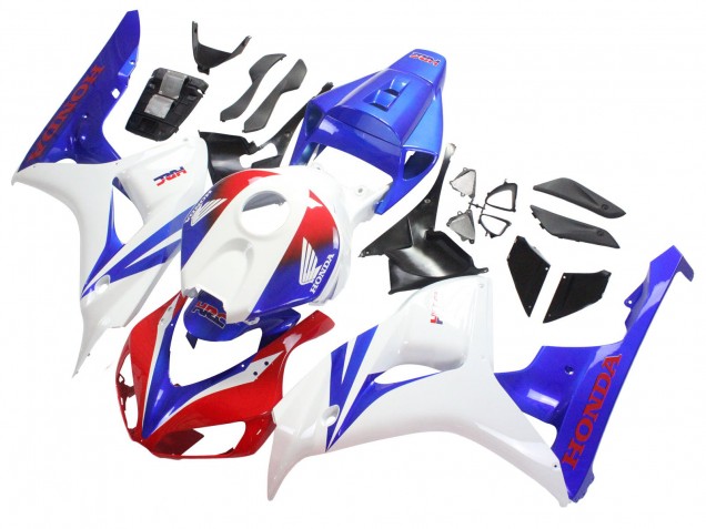 Carenados Moto Honda CBR1000RR 2006-2007 - Blanco Rojo Azul HRC
