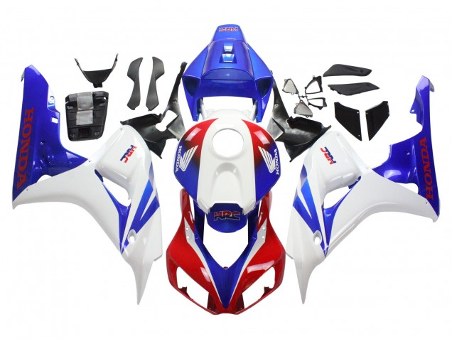Carenados Moto Honda CBR1000RR 2006-2007 - Blanco Rojo Azul HRC