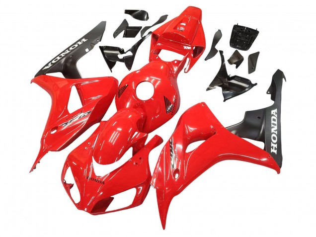 Carenado Moto Honda CBR1000RR 2006-2007 - Rojo Negro Mate