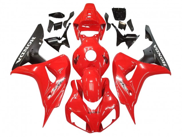 Carenado Moto Honda CBR1000RR 2006-2007 - Rojo Negro Mate
