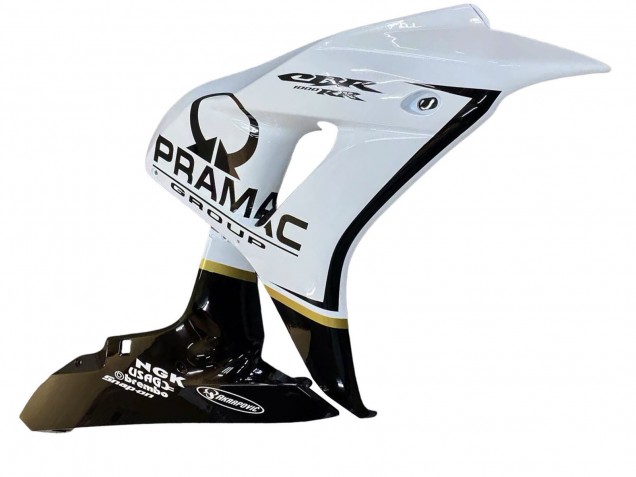 Carenado Moto Honda CBR1000RR 2006-2007 - Blanco Negro Brillante Pramac
