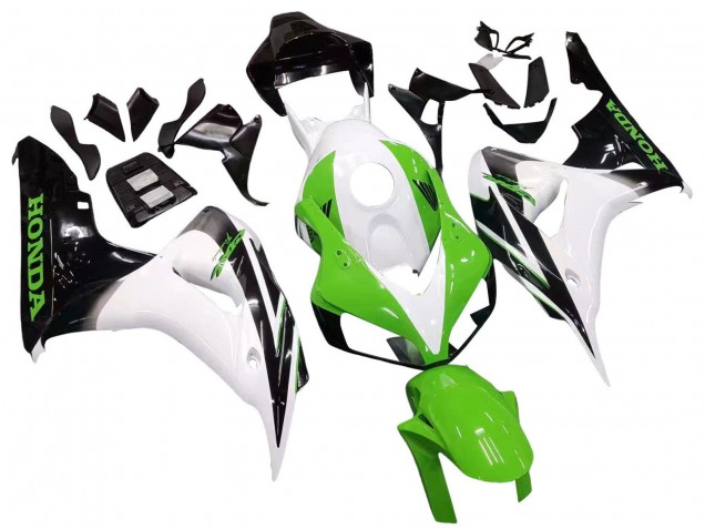 Carenados Moto Honda CBR1000RR 2006-2007 - Blanco Verde Negro Brillante