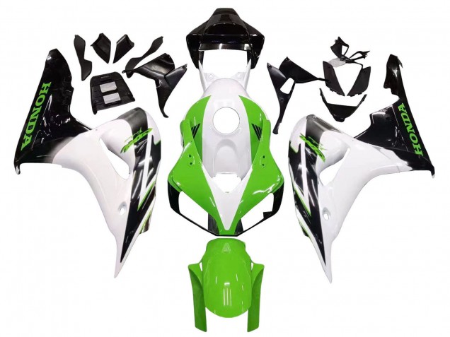 Carenados Moto Honda CBR1000RR 2006-2007 - Blanco Verde Negro Brillante