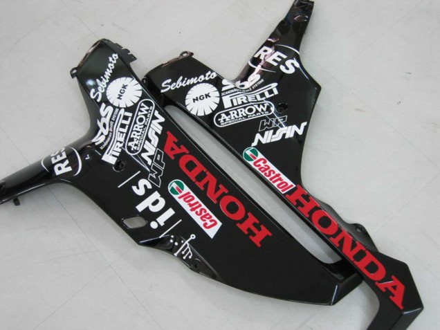Carenado Moto Honda CBR1000RR 2006-2007 - Blanco Verde Negro Brillante Hannspree 52