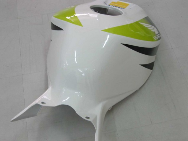 Carenado Moto Honda CBR1000RR 2006-2007 - Blanco Verde Negro Brillante Hannspree 52