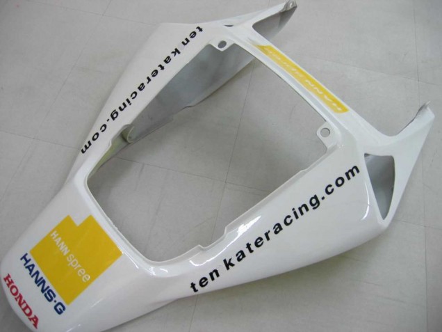 Carenado Moto Honda CBR1000RR 2006-2007 - Blanco Verde Negro Brillante Hannspree 52
